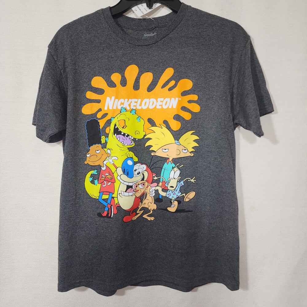 NICKELODEON family of character gray youth large shirt